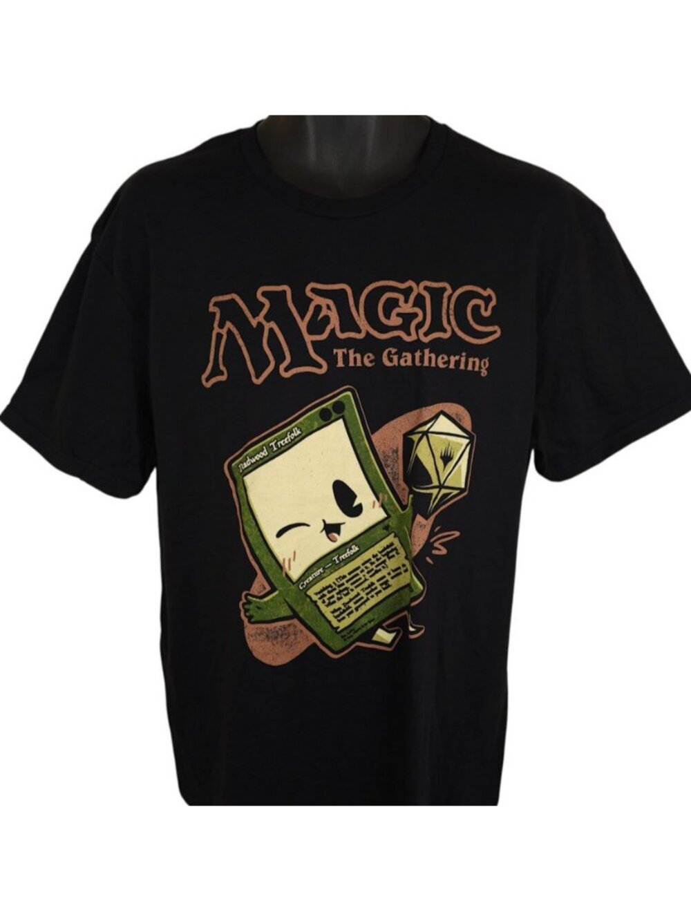 Magic The Gathering T Shirt Mens Size Large Black Deadwood Treefolk MagicCon - Picture 2 of 7